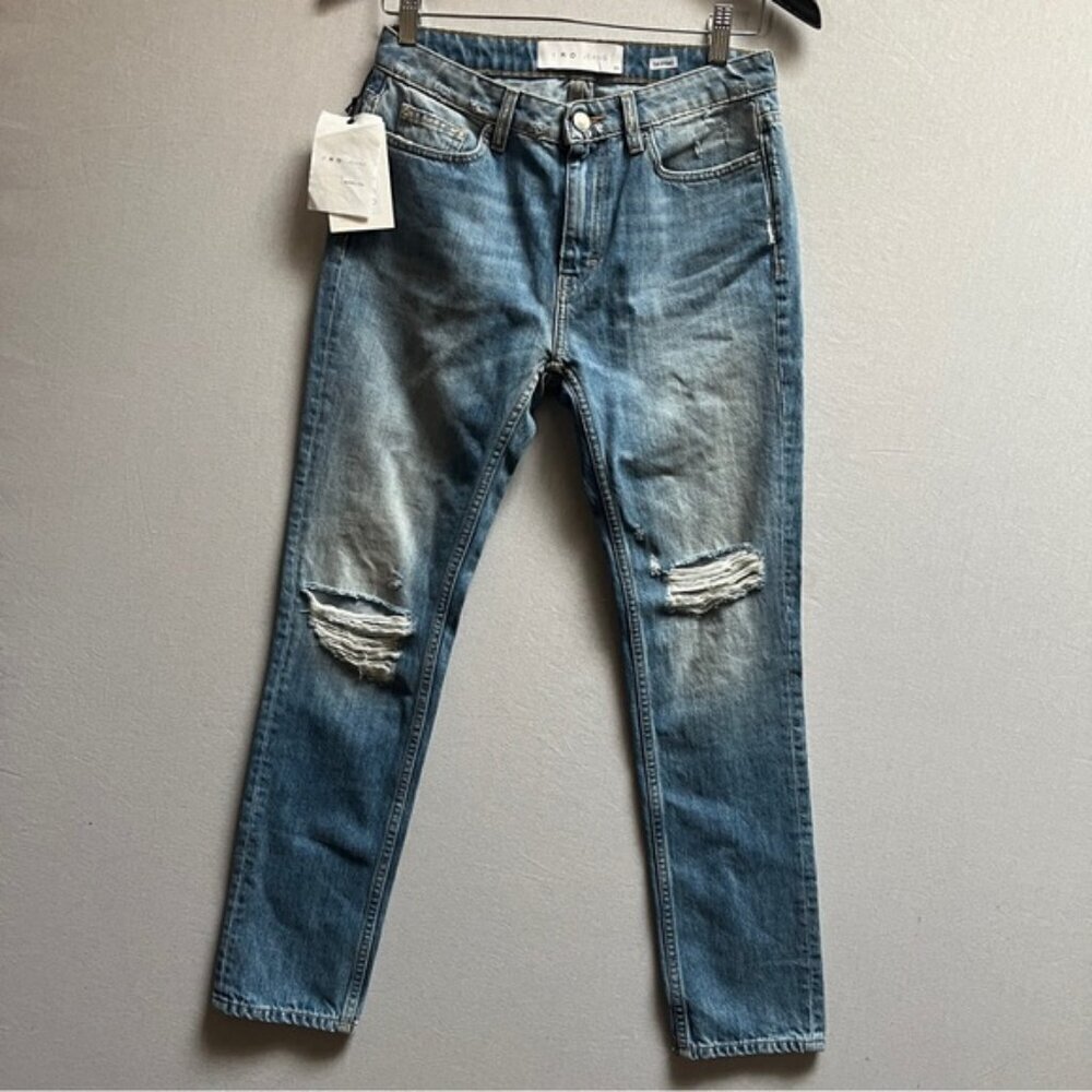 NWT IRO Garçon Distressed Denim Jeans Blue Size 25